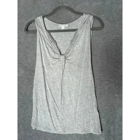 Banana Republic Women's Sweater / Tank Set Medium Ruffle Collar Orange Gray‎ - Picture 8 of 10